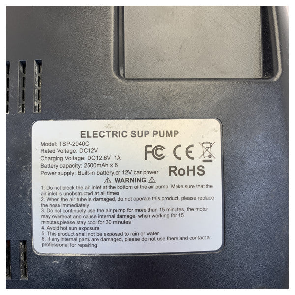 Vetus YellowV Pompa elettrica per SUP 12V - Display digitale - YVPUMP02E 