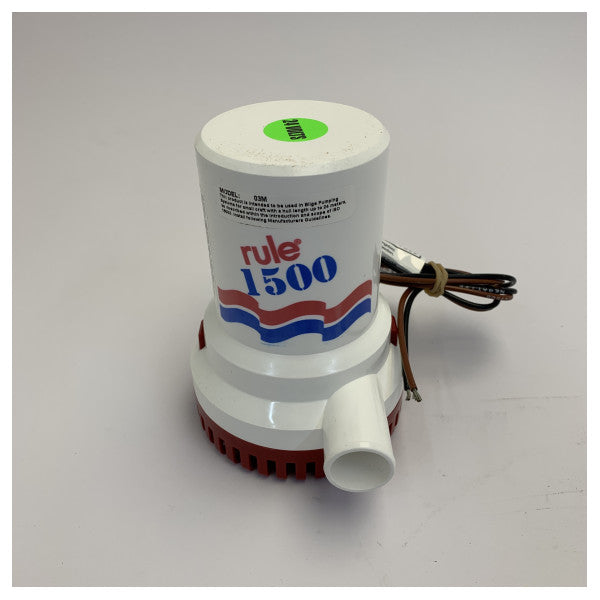 Rule 1500 Električni 24V pomorski ispumpa za vodu 03M - 5700L/H 