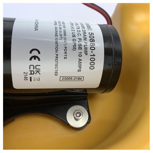 Jabsco廃水タンクシステム 35L 12Vマセレーターポンプとセンサー付き 