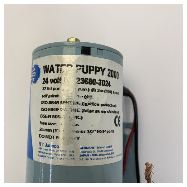 Jabsco 23680-3024 Water Puppy Impellerpumpe - 24V 
