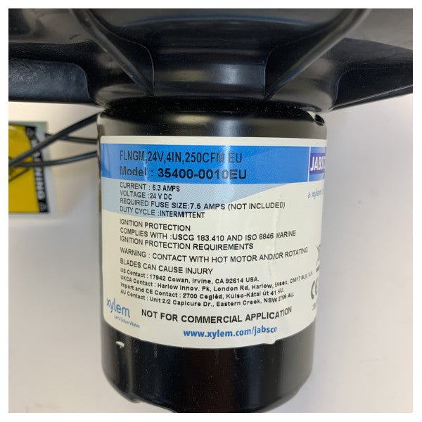 Jabsco 35400-0010EU Marine Ventilation Blower - 24V 