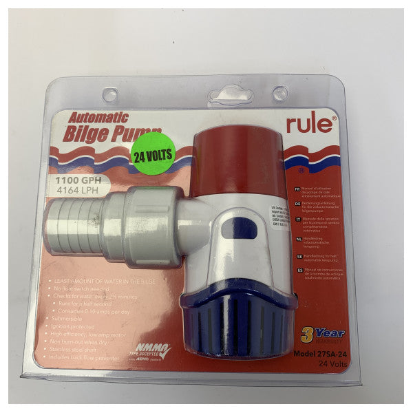 Rule 1100 Pompa tal-Bilge 4164 LPH - Pompa Sottomerġibbli Marittima 