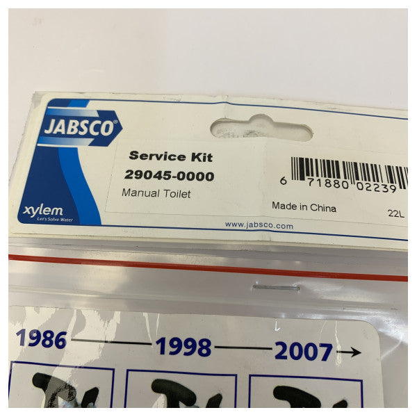 Kit de servicio Jabsco 29045-0000 para inodoro manual - Con colector negro 