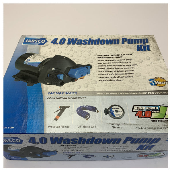 Jabsco 32900-0094 - PAR-Max 4.0 Washdown Kit 24V - Sett ta’ pompa tal-ħasil tad-deck għall-baħar 