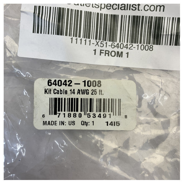 Jabsco Marine Electronics延長ケーブル - 7.6m 25ft - マルチコンダクター 