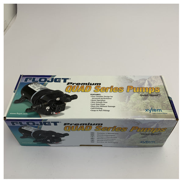 Flojet R4105143A Quad II Diaphragm Pump 12V - 12.5 LPM Marine Discharge Pump