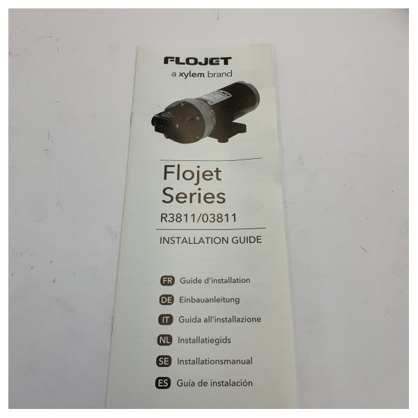 Flojet R3811343A Bomba de Diafragma Triplex - Bomba de Água Marinha Automática 24V 