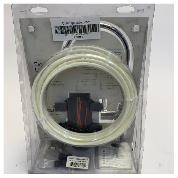Flojet PAR-Max 1 Plus - 42630-3992 - Kit de bomba de presión de agua marina de 12 V con grifo 