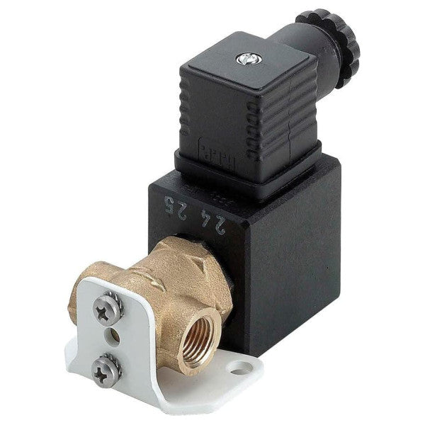 Válvula solenoide Marco Marine 24V 1/4 pulgada 8 mm certificada R.I.NA. con conector DIN 