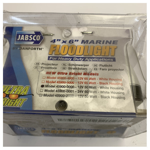 Jabsco 45900-0000 Marine Floodlight - 12V 30W Sealed Beam Deck Light 