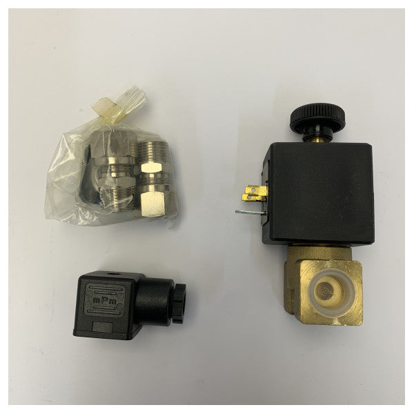 Válvula solenoide marina Marco 12V 3/8 pulgadas 12 mm 