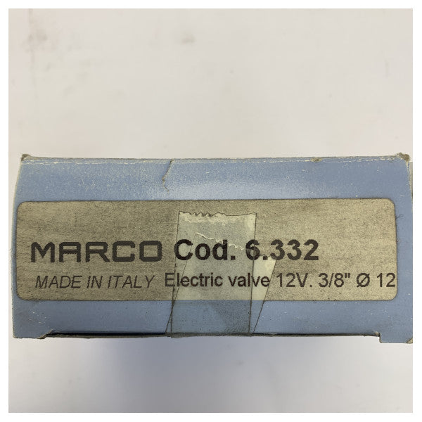 Marco 12V marin-solenoidventil 3/8 tum 12 mm 