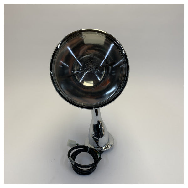 Jabsco 62040-4006 Holofote Marítimo - Farol de Busca de Montagem Fixa em Cromo de 7 Polegadas - 24V 