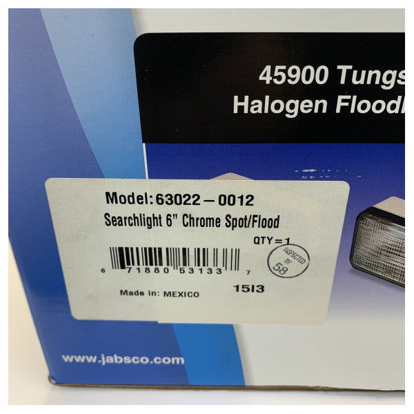 Jabsco Marine Spotlight 6\" Krom 12/24V Spot-Flom Overflatemontering - 63022-0012 