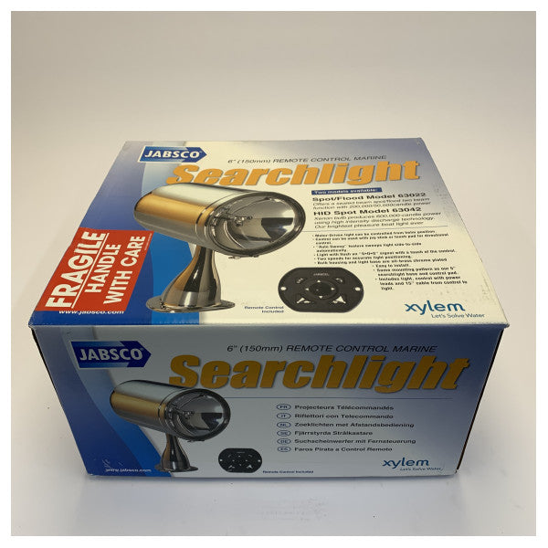 Jabsco Marine Spotlight 6\" Krom 12/24V Spot-Flom Overflatemontering - 63022-0012 