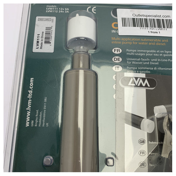 LVM Kongo 111 Undervanns Høytrykkpumpe 12V - LVM111 
