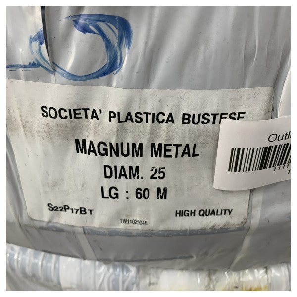 Jabsco Armorvin HNA 25mm PVC Marittimu Reinforced Suzzjoni & Pressjoni Hose - 60m Roll 