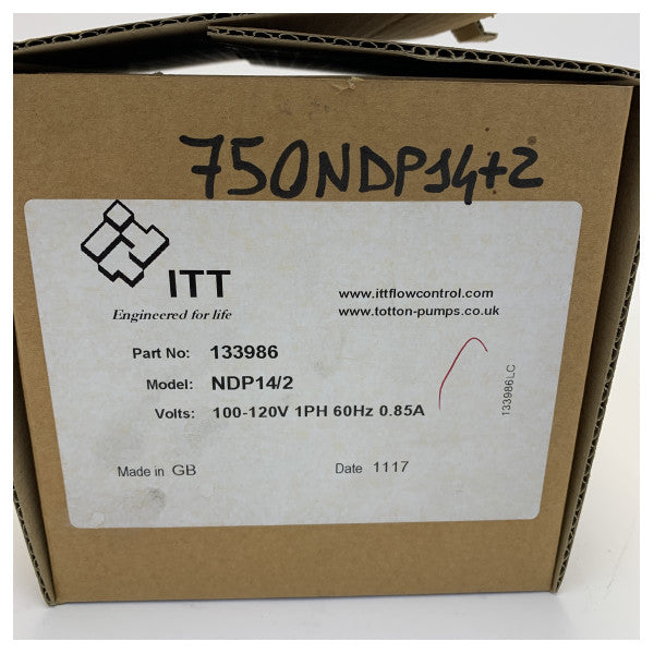 Pompa centrifuga a drive magnetico Flojet NDP14/2 110V 1-60 3/8 NPT 