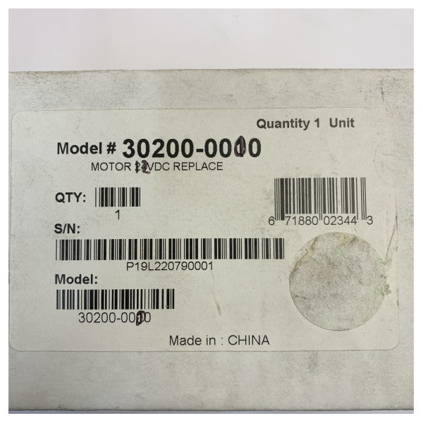 Jabsco 12V DC Motor for Marine Pumps - 30200-0000 