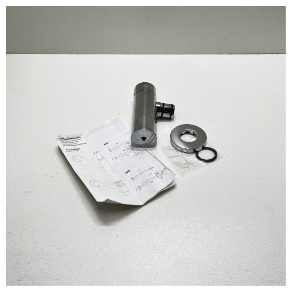 Ligação para lavatório Boxart em aço inoxidável cromado - 7994000