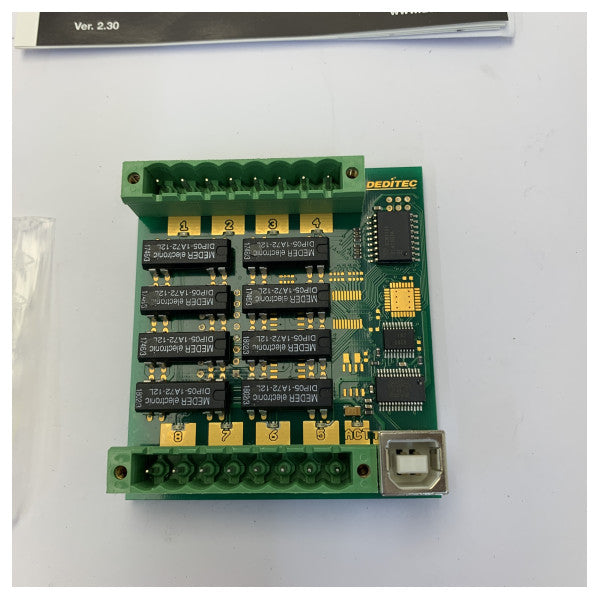 Deditec USB-RELAIS-8_B 8-kanals USB-relæudgangsmodul - nyt 