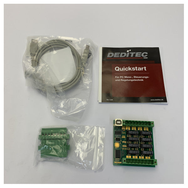 Deditec USB-RELAIS-8_B 8-kanals USB-relæudgangsmodul - nyt 