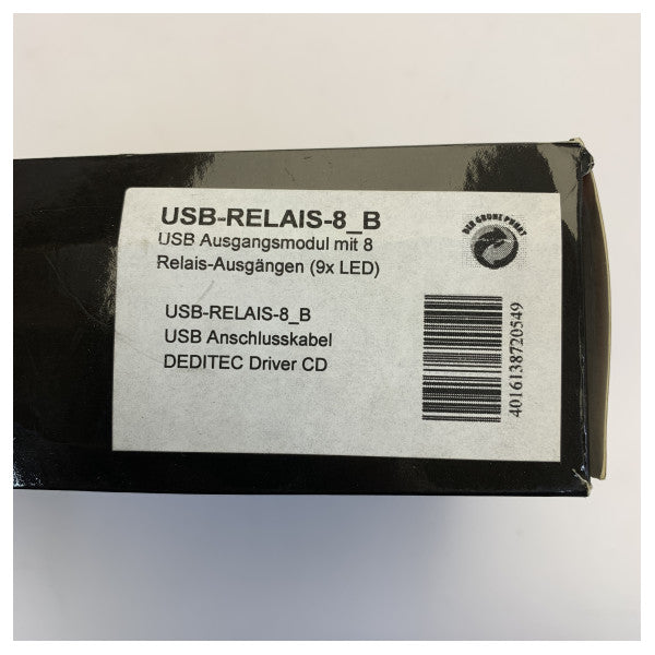 Deditec USB-RELAIS-8_B 8-kanals USB-relæudgangsmodul - nyt 
