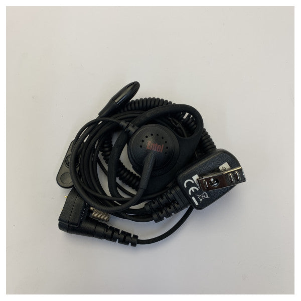 ميكروفون سماعة أذن على شكل D من Entel EA19/750 لسلسلة أجهزة الراديو ثنائية الاتجاه HT700 