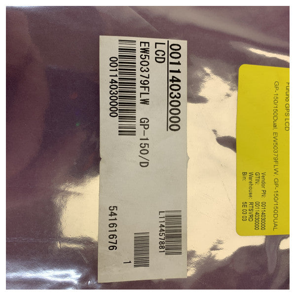 Furuno GP-150/150Dual erstatnings-LCD-skærm EW50379FLW marine GPS-komponent 