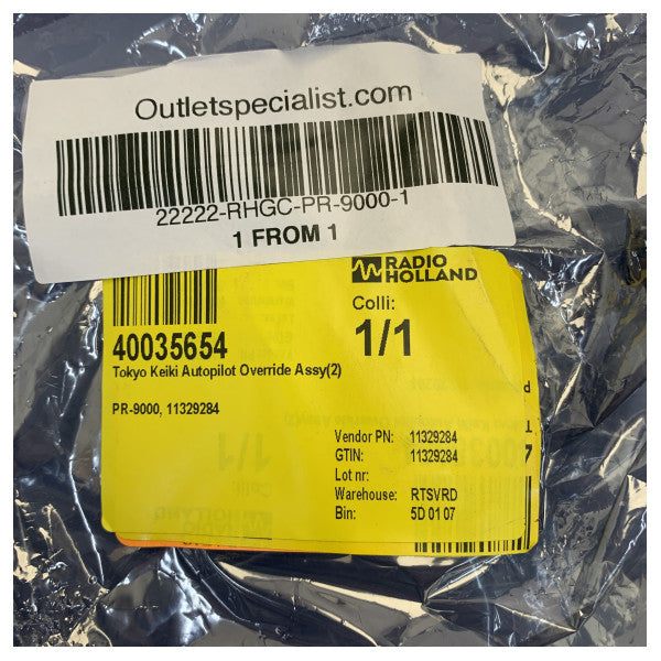 Tokyo Keiki PR-9000 Autopilot Override Assy 11329284 - New Marine Electronics