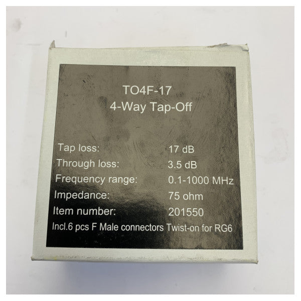 Cobham TO4F-17 4-fach Marine-Abzweiger 17 dB 