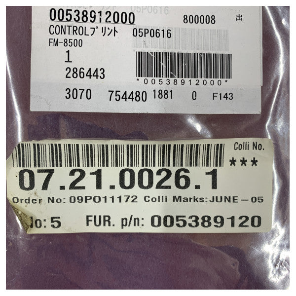 Furuno FM-8500 VHF Radio Kontroll PCB 05P0616 - 00538912000 