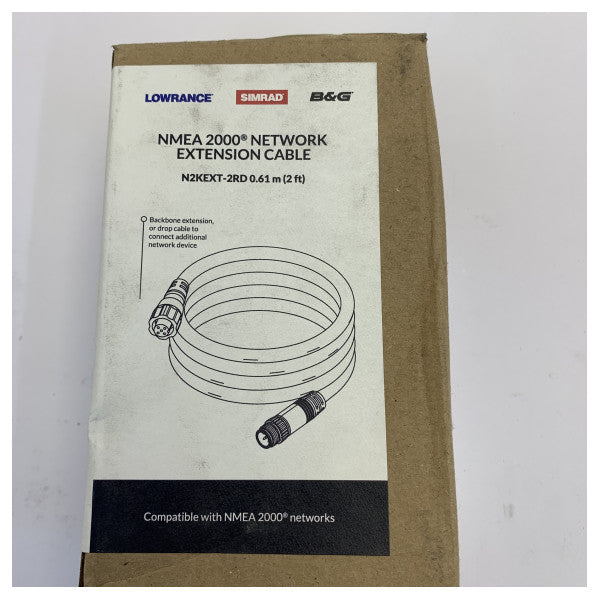 Καλώδιο επέκτασης κορμού Navico NMEA 2000 N2KEXT-2RD - 0,6 m (2 ft) 