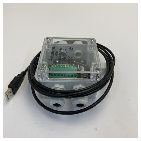 Multiplexor Actisense NDC-4-USB NMEA 0183 con cable USB integrado 