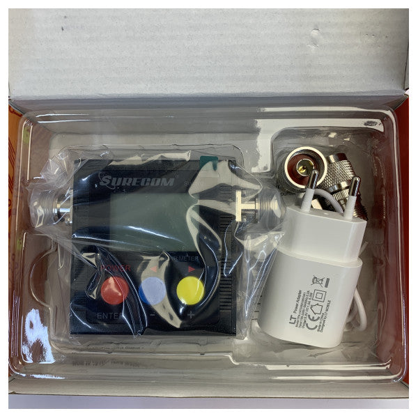 Surecom SW-102 مقياس القدرة وSWR الرقمي VHF/UHF 125-525MHz 