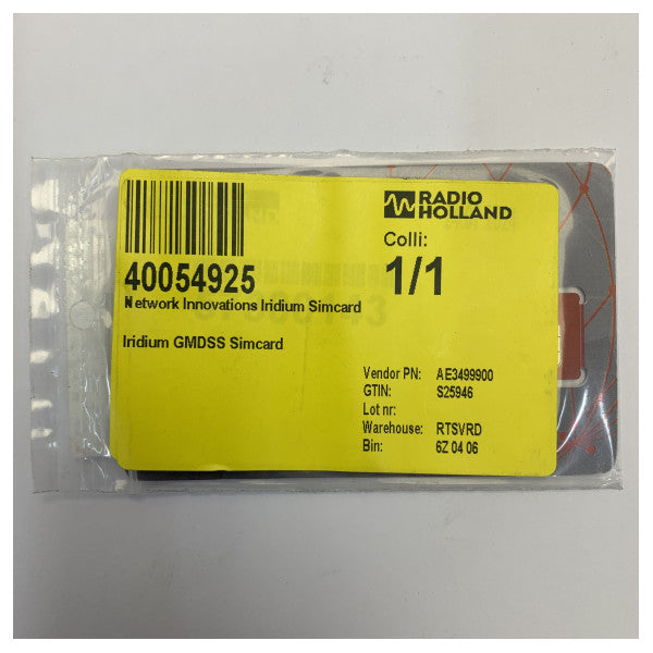 イリジウム GMDSS 衛星通信 SIM カード - AE3499900 