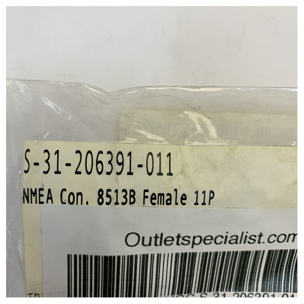 Cobham SAILOR 100/800/900 VSAT złącze NMEA 8513B żeńskie 11-pinowe 