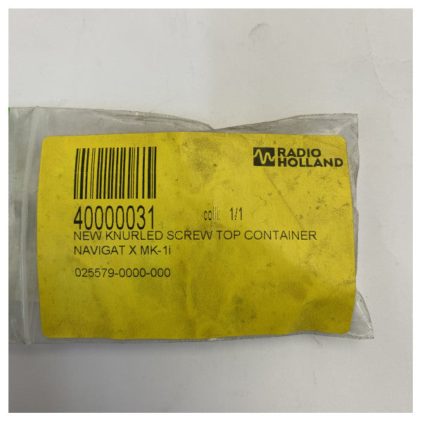 Sperry Marine NAVIGAT X MK1 Knurled Screw Top Container 025579 Gyrocompass Part 