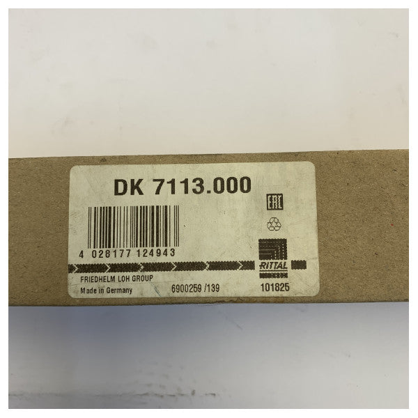 Rittal DK 7113.000 maadoituskisko 450 mm 200 A vaakasuora kuparikisko 
