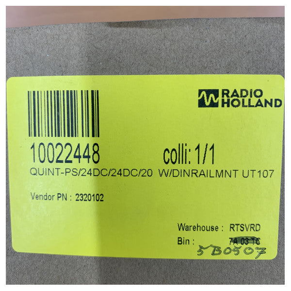Phoenix Contact QUINT-PS/24DC/24DC/20 DC/DC-omvandlare 24V 20A 2320102 - Oanvänd 