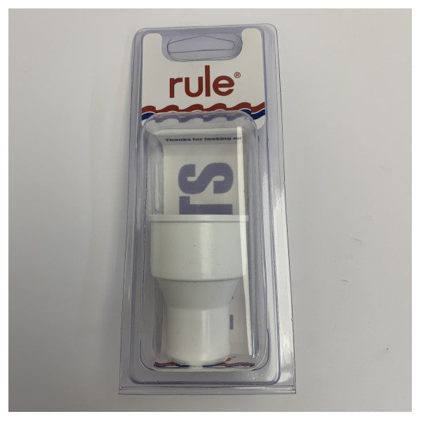 Adaptateur de plomberie droit Rule Marine 1-1/2 pouce vers 1-1/8 pouce - pièce 67 