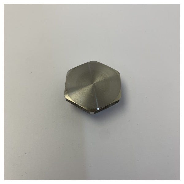 Hummel M25x1.5 V-INOX VMQシリコンシール付きブラインドプラグ - ステンレススチール 