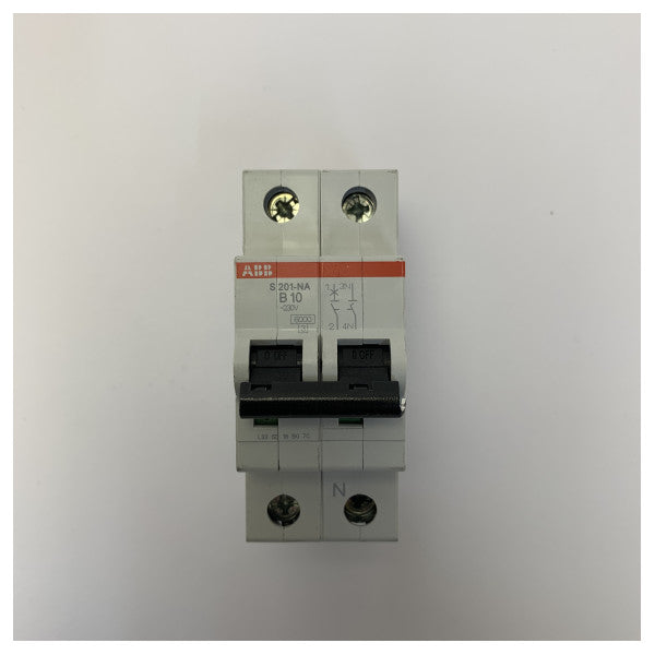 ABB S201-B10NA Miniature Circuit Breaker 1P+N B-Characteristic 10A 
