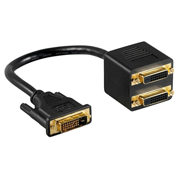 Digitus DVI-I Dual Link-videosplitteradapter Y-kabel 20 cm - AK-320401-002-S 