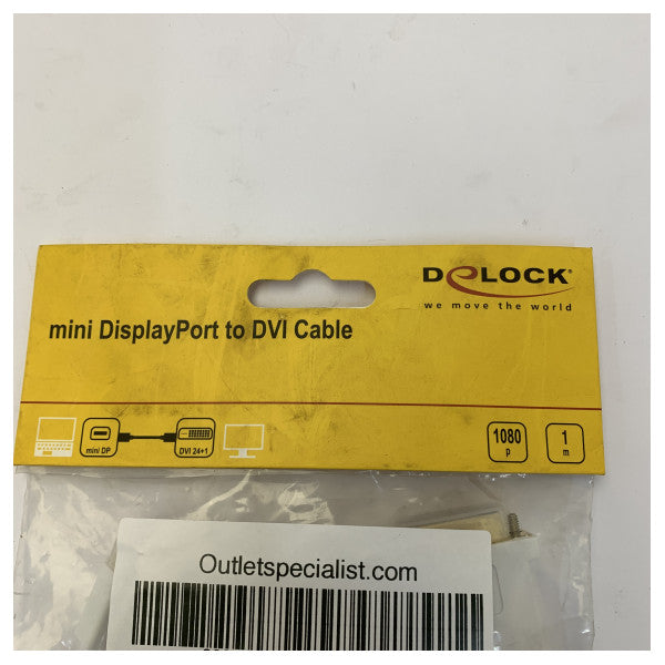 DeLOCK Mini DisplayPort till DVI-kabel 1 m 