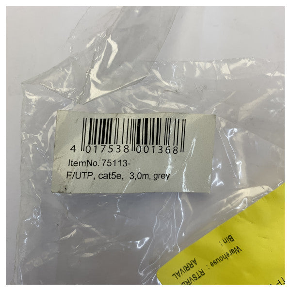 ACT IB4003 كابل تصحيح Ethernet Cat6 S/FTP LSZH - محمي RJ45 - 3م 