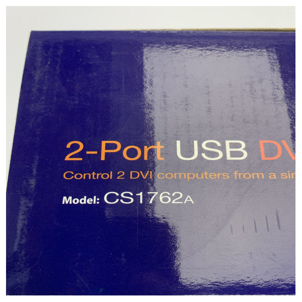 Aten CS1762A 2-porttinen USB DVI KVMP-kytkin äänellä ja kaapeleilla 