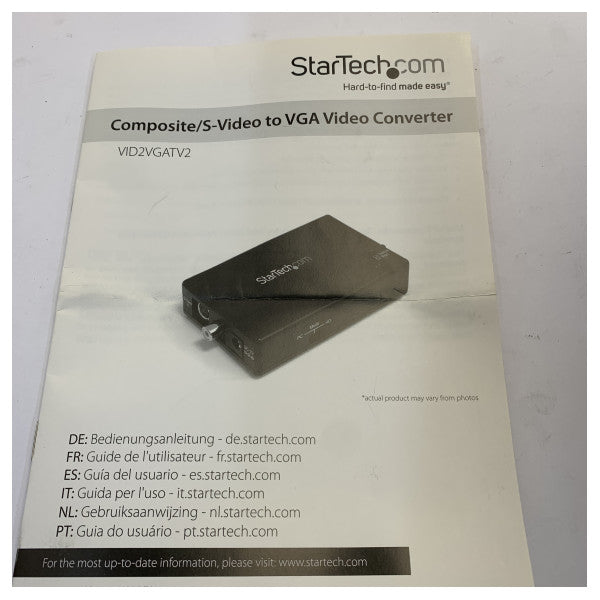 StarTech VID2VGATV2 Конвертер відео з Composite та S-Video у VGA 