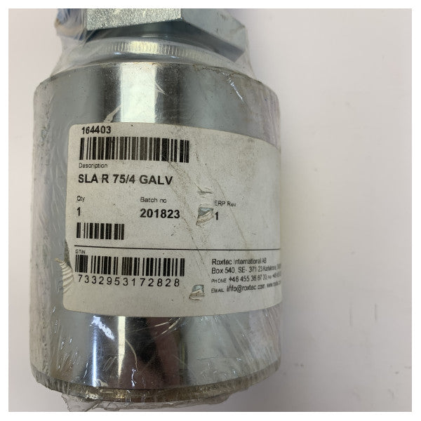 Roxtec SLA R 75/4 rustfritt stål/varmgalvanisert kabelgjennomføringssystem - marint tetningsløsning 