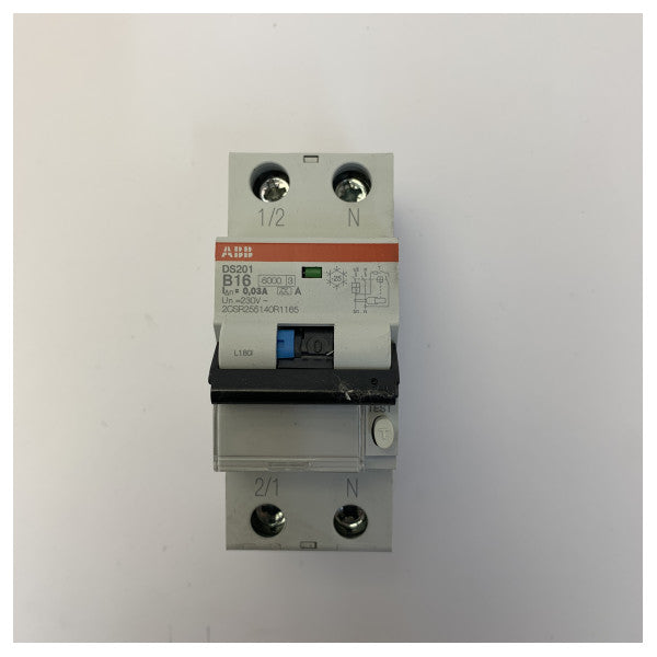 ABB DS201 B16 A30 RCBO 回路遮断器 1P+N 16A 30mA 漏電遮断器 